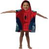 Jay Franco Bluey Piggyback Bath/Pool/Beach Hooded Poncho – Super Soft & Absorbent Cotton Towel, Measures 22 x 22 Inches (Official Bluey Product)(Spiderman Classic)