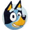 Jay Franco Bluey Plush Blue Fluffy Accent Rug – 3 x 3 ft Area Rug for Kids Bedroom or Living Room Decor(Blue – Bluey)
