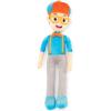 Jay Franco Bluey Plush Pillow Buddy – Super Stuffed Soft Character Pillow – Polyester Microfiber, 19 Inches(Blue – Blippi)