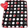 Jay Franco Bluey & Bingo Nogginz Set – 40 x 50 Inch Lightweight Travel Throw Blanket & Pillow – Kids Super Soft 2 Piece Bedding Set(Black – Emily in Paris)