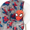 Jay Franco Bluey & Bingo Nogginz Set – 40 x 50 Inch Lightweight Travel Throw Blanket & Pillow – Kids Super Soft 2 Piece Bedding Set(Gray – Spiderman)