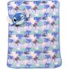 Jay Franco Bluey & Bingo Nogginz Set – 40 x 50 Inch Lightweight Travel Throw Blanket & Pillow – Kids Super Soft 2 Piece Bedding Set(Multi – Lilo & Stitch)