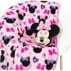 Jay Franco Bluey & Bingo Nogginz Set – 40 x 50 Inch Lightweight Travel Throw Blanket & Pillow – Kids Super Soft 2 Piece Bedding Set(Pink – Minnie Mouse)