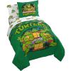 Jay Franco Bluey & Bingo Twin Comforter Set – 5 Piece Bed Set Includes Sheet Set & Pillow Covers – Super Soft Clouds & Stars Kids Bedding(Green – Tmnt)