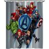 Jay Franco Bluey and Bingo Fabric Shower Curtain – Kids Teal Bathroom Décor(Gray – Avengers)