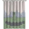 Jay Franco Bluey and Bingo Fabric Shower Curtain – Kids Teal Bathroom Décor(Multi – Minecraft)