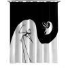 Jay Franco Bluey and Bingo Fabric Shower Curtain – Kids Teal Bathroom Décor(Multi – Nightmare Before Christmas)