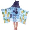 Jay Franco Hooded Bath and Beach Towel – Soft & Cozy 22″ x 51″ Kids’ Cotton Pool Towel, Blue – Bluey
