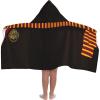 Jay Franco Kids Hooded Towel – 22″ x 51″ Super Soft Bath Wrap with 3D Hood, Beach, Pool & Travel, Official Licensed Product, Blue – Bluey(Black – Harry Potter)