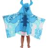 Jay Franco Kids Hooded Towel – 22″ x 51″ Super Soft Bath Wrap with 3D Hood, Beach, Pool & Travel, Official Licensed Product, Blue – Bluey(Blue – Lilo & Stitch)