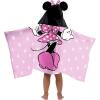 Jay Franco Kids Hooded Towel – 22″ x 51″ Super Soft Bath Wrap with 3D Hood, Beach, Pool & Travel, Official Licensed Product, Blue – Bluey(Pink – Minnie Mouse)