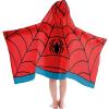 Jay Franco Kids Hooded Towel – 22″ x 51″ Super Soft Bath Wrap with 3D Hood, Beach, Pool & Travel, Official Licensed Product, Blue – Bluey(Red – Spiderman)