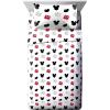 Jay Franco Kids Sheet Set with Fitted, Flat Sheets & Pillow Cover – Ultra-Soft Bedding with Pillowcase for Room Decor, White – Bluey, 4 Piece Full(White – Mickey Mouse)