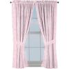 Jay Franco Window Curtains for Kids Bedroom 4-Piece Drape Set with 2 Tiebacks, Grey – Bluey, 42″ W x 63″ L (Pack of 2)(Pink – Hello Kitty)