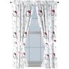 Jay Franco Window Curtains for Kids Bedroom 4-Piece Drape Set with 2 Tiebacks, Grey – Bluey, 42″ W x 63″ L (Pack of 2)(White – Hello Kitty)