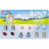 LUV HER Bluey Hypoallergenic Earrings for Girls Ages 4+ – Safe Stud & Fishhook Styles – Jewelry Gift for Sensitive Ears & Cartoon Lovers, 6 Pairs