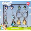 LUV HER Bluey Hypoallergenic Earrings for Girls Ages 4+ – Safe Stud & Fishhook Styles – Jewelry Gift for Sensitive Ears & Cartoon Lovers(Blue/Brown/Purple)