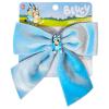 LUV HER Bluey Long Tail Hair Bow for Girls with Alligator Clip with Charm of Bluey – Hair Accessory, Ages 3+