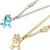 LUV HER Bluey and Bingo BFF Necklace Set, Girls Friendship Gift for Ages 6+