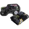 Monster Jam Throw Blanket with Gift Box – Throw Measures 46 x 60 Inches – Super Soft Special Edition.(Black – Monster Jam)