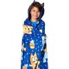 Northwest BBC Studios Bluey Throw Blanket, Wearable Hooded 3D Sculpted Silk Touch Throw, 40″x50″(Bouncy About)