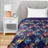 Northwest Bluey Balloon Celebration Quilted Throw Blanket – Official Cartoon Throw Blanket Featuring Bluey, for Adults Boys Girls Bed, Couch, or Playroom, 60 x 80 Inches(Dragons and Dive)