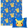 Northwest Bluey Party Pups Silk Touch Throw Blanket 50 x 60 Inches with Bluey Plush Pocket Pillow 14 x 20 Inches – Comfy & Cozy Bluey Blanket & Pillow Set for Boys and Girls(Pika Pika)