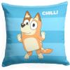 Northwest Bluey Pillow, 18″ x 18″, Roll Call Coco(Roll Call Chilli)