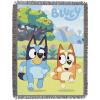 Northwest Bluey Woven Tapestry Throw Blanket, 48″ x 60″, Jogging Bluey(Jogging Bluey)