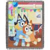 Northwest Bluey Woven Tapestry Throw Blanket, 48″ x 60″, Jogging Bluey(Sisters Celebration)