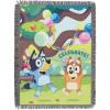 Northwest Bluey Woven Tapestry Throw Blanket, Celebrate Fun, 48 x 60 inches