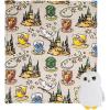 Northwest Character Hugger Pillow & Silk Touch Throw Blanket Set, 40″ x 50″, Bluey Festive Sweaters(Harry Potter – Hedwig Magic)