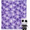Northwest Character Hugger Pillow & Silk Touch Throw Blanket Set, 40″ x 50″, Bluey Festive Sweaters(Nightmare Before Christmas – Nightmare Friends)