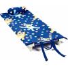 ROLLEE POLLEE Soft Rollup Nap Mat with Pillow, Comfy Kids Sleeping Bag, Elastic Strap for Cot, Fleece Throw Set(Hooray Bluey)