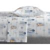 Saturday Park Bluey and Bingo Rainbow Clouds Twin Sheet Set – 3 Piece 100% Organic Cotton Sheets with Pillow Cover- GOTS & Oeko-TEX Certified(Blue – Star Wars)
