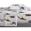 Saturday Park Bluey and Bingo Rainbow Clouds Twin Sheet Set – 3 Piece 100% Organic Cotton Sheets with Pillow Cover- GOTS & Oeko-TEX Certified(Multi – Marvel Comics)