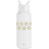 Simple Modern Summit Water Bottle with Straw Lid | Bluey 30oz Leak Proof Stainless Steel Insulated Cup | Gifts for Her Him | Bluey Stripes(-Disney: Seal of a Princess)