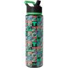 Simple Modern Summit Water Bottle with Straw Lid | Bluey 30oz Leak Proof Stainless Steel Insulated Cup | Gifts for Her Him | Bluey Stripes(TMNT: Checkerboard)