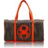 Stitch, Minnie, Mickey, Pooh, Harry Potter, or Jack Skellington 16″ Leather Mini Travel Bag, Duffle Bag, Overnight Bag(Mile Morales)