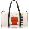 Stitch, Minnie, Mickey, Pooh, Harry Potter, or Jack Skellington 16″ Leather Mini Travel Bag, Duffle Bag, Overnight Bag(Snoopy)