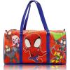 Stitch, Minnie, Mickey, Pooh, Harry Potter, or Jack Skellington 16″ Leather Mini Travel Bag, Duffle Bag, Overnight Bag(Spidey and Friends)