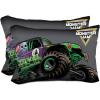 Sunny Side Up Bluey & Bingo (Pack of 2) Reversible Pillowcases – Double Sided Pillow Covers – Kids Super Soft Bedding(Black – Monster Jam)