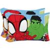 Sunny Side Up Bluey & Bingo (Pack of 2) Reversible Pillowcases – Double Sided Pillow Covers – Kids Super Soft Bedding(Multi – Spidey & Friends)