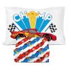 Sunny Side Up Bluey & Friends Full Sheet Set – 4 Piece Kids Bedding Set Includes Pillow Cover – Super Soft Microfiber Sheets(Multi – Cars)