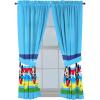 Sunny Side Up Window Curtains for Kids Bedroom 4-Piece Drape Set with 2 Tiebacks, Teal – Bluey, 42″ W x 63″ L (Pack of 2)(Blue – Mickey Mouse)