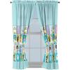 Sunny Side Up Window Curtains for Kids Bedroom 4-Piece Drape Set with 2 Tiebacks, Teal – Bluey, 42″ W x 63″ L (Pack of 2)(Teal – Bluey)