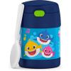 THERMOS FUNTAINER Insulated Food Jar, 10 Ounce, Kid Friendly Food Jar with Foldable Spoon, Bluey(BABY SHARK)