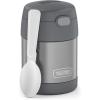 THERMOS FUNTAINER Insulated Food Jar, 10 Ounce, Kid Friendly Food Jar with Foldable Spoon, Bluey(Gray)