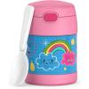 THERMOS FUNTAINER Insulated Food Jar, 10 Ounce, Kid Friendly Food Jar with Foldable Spoon, Bluey(Sketchbook)