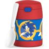 THERMOS FUNTAINER Insulated Food Jar, 10 Ounce, Kid Friendly Food Jar with Foldable Spoon, Bluey(Sonic the Hedgehog)